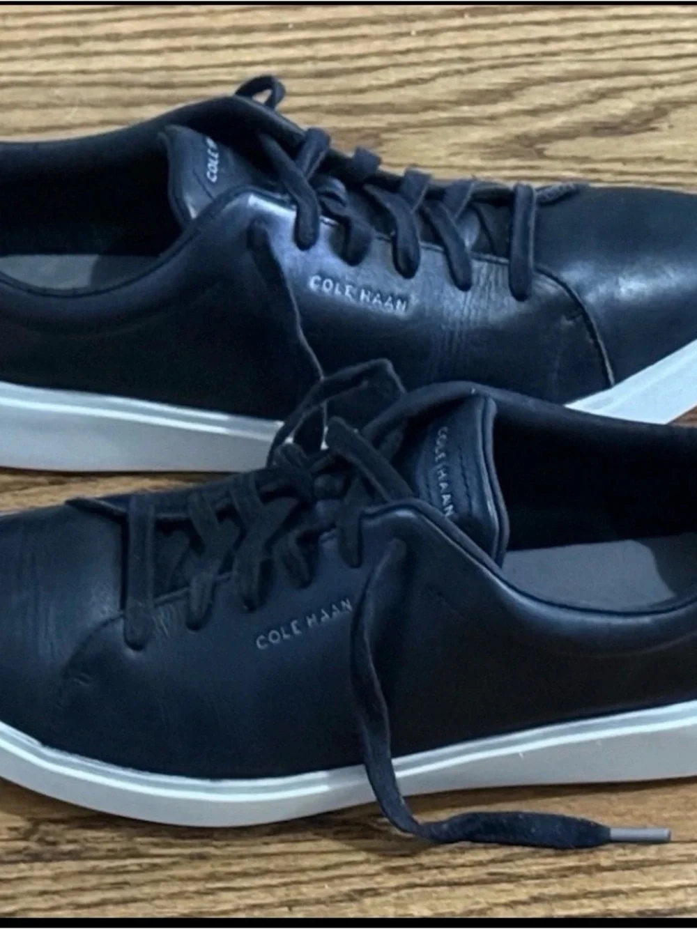 Cole Haan Grand Crosscourt Traveler Sneakers Men Size 12 Black Leather C36655